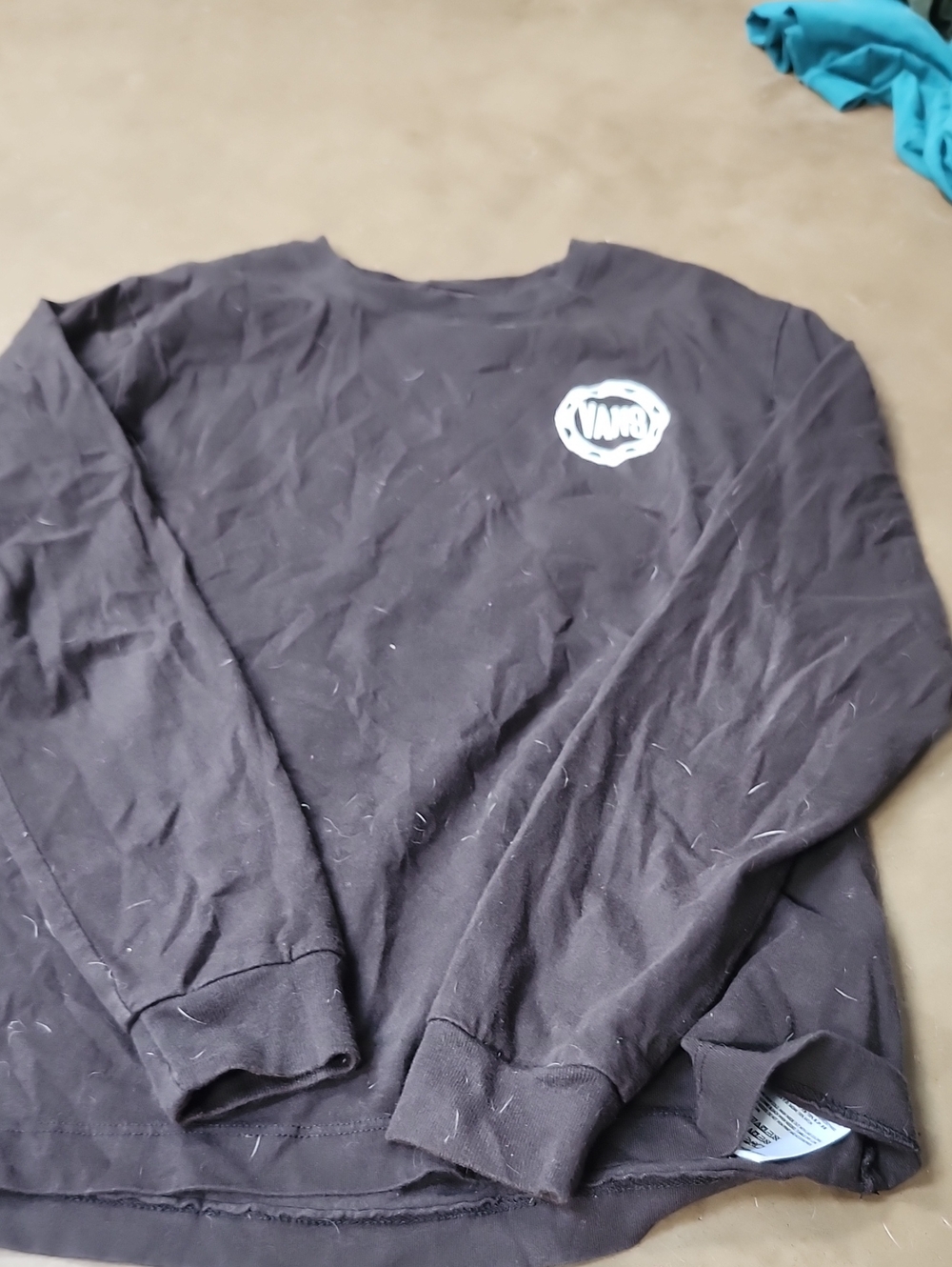 Vans Black Crewneck Sweatshirt with White Logo